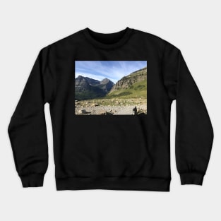 Mountains and Wispy Clouds Crewneck Sweatshirt